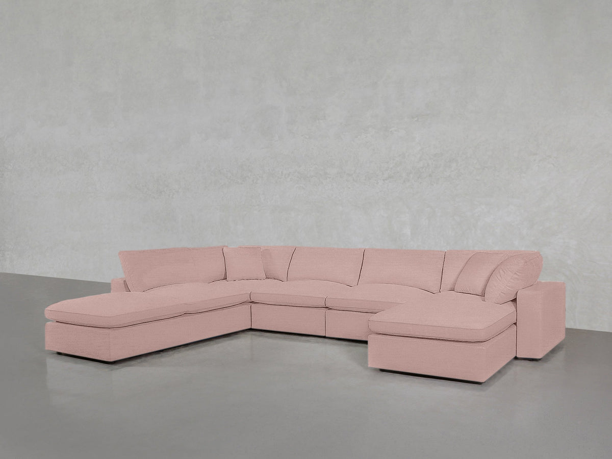 7 - Seat Modular Chaise Corner Lounger Sectional - 7th Avenue