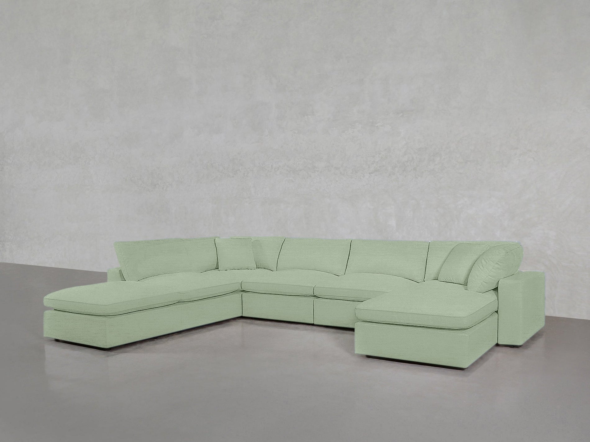 7-Seat Modular Chaise Corner Lounger Sectional - 7th Avenue