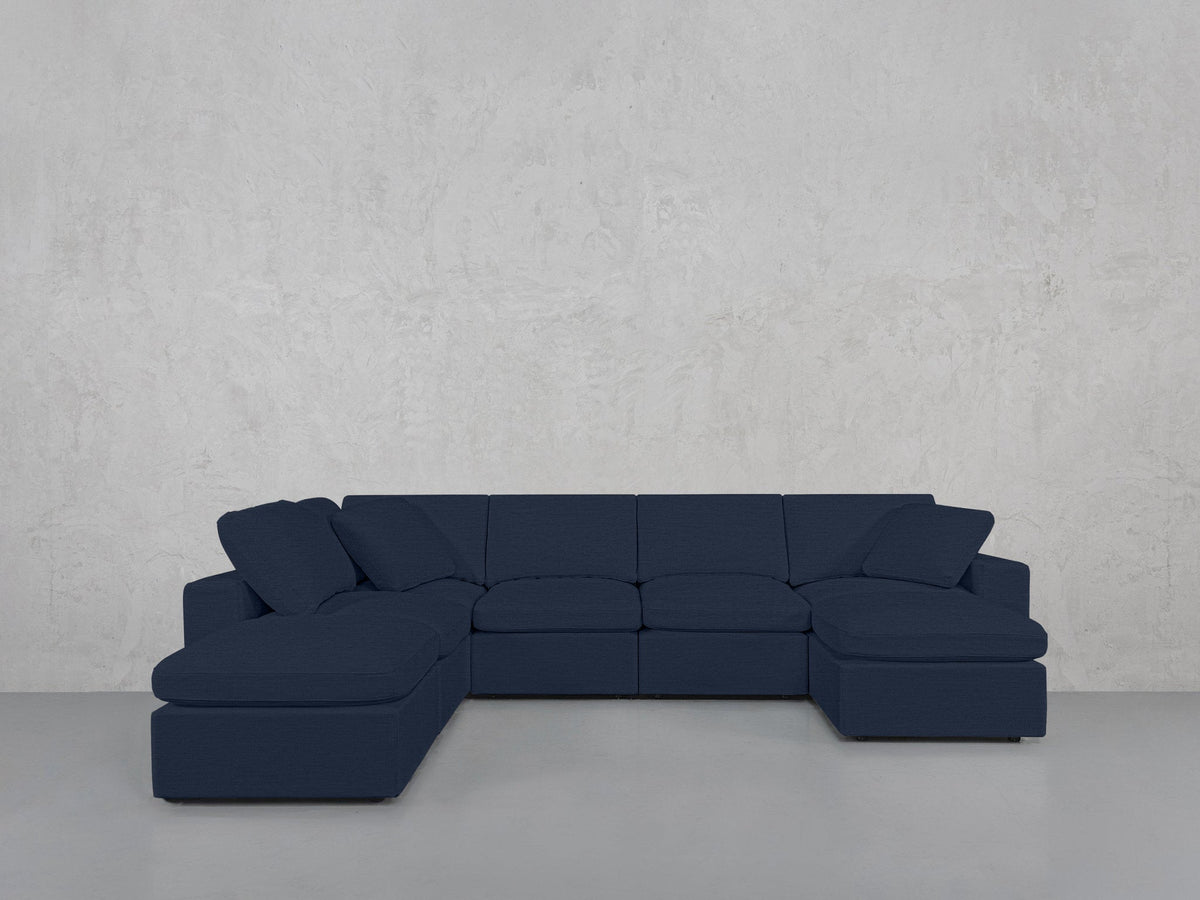 7-Seat Modular Chaise Corner Lounger Sectional - 7th Avenue