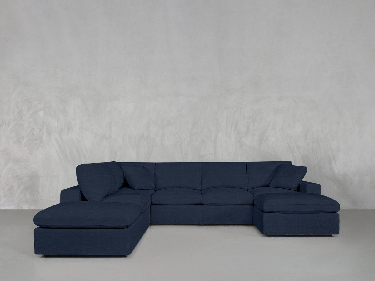 7-Seat Modular Chaise Corner Lounger Sectional - 7th Avenue