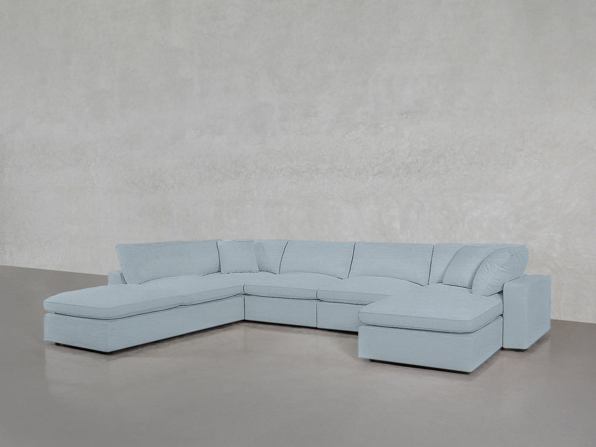 7 - Seat Modular Chaise Corner Lounger Sectional - 7th Avenue