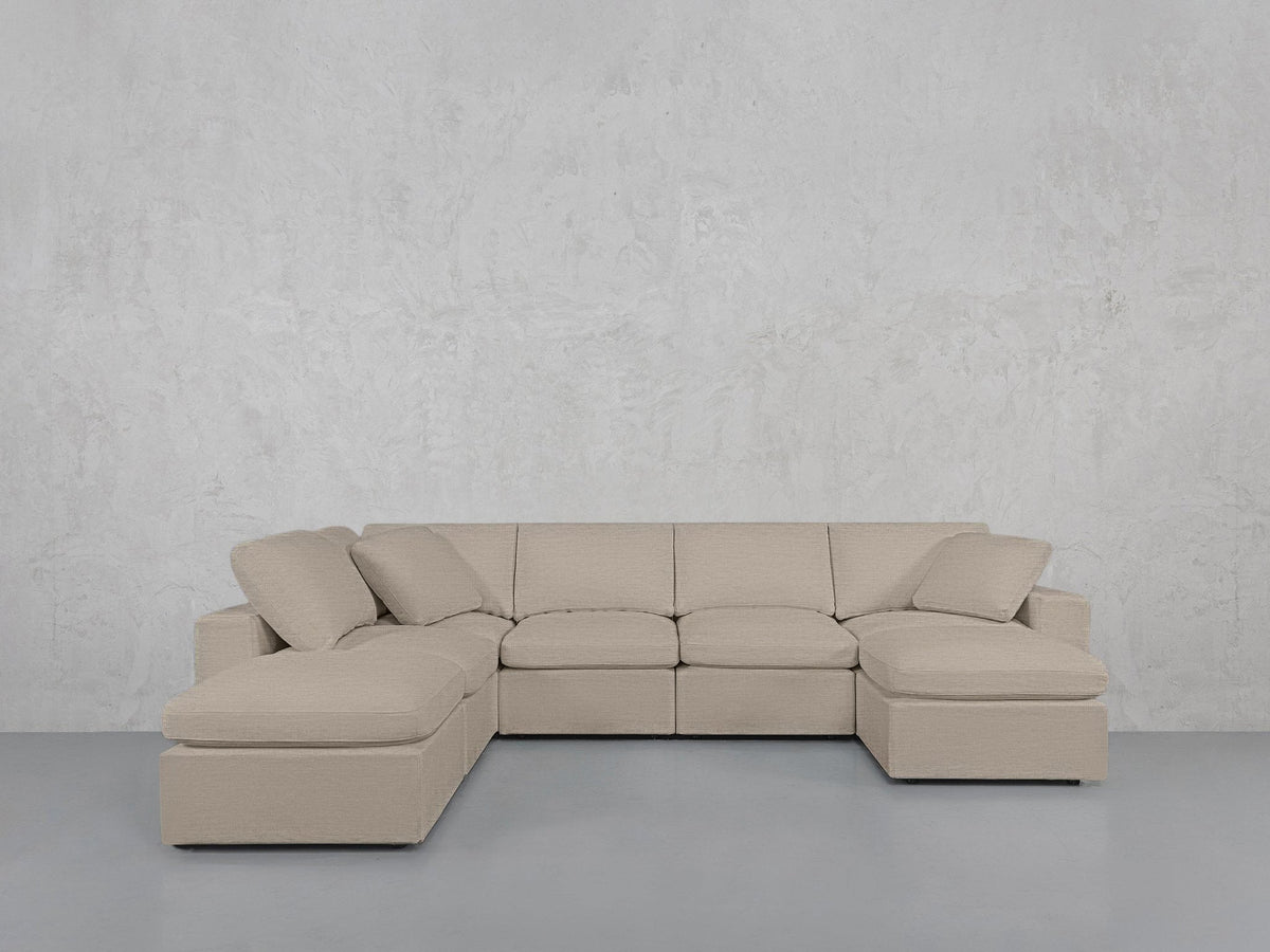 7-Seat Modular Chaise Corner Lounger Sectional - 7th Avenue