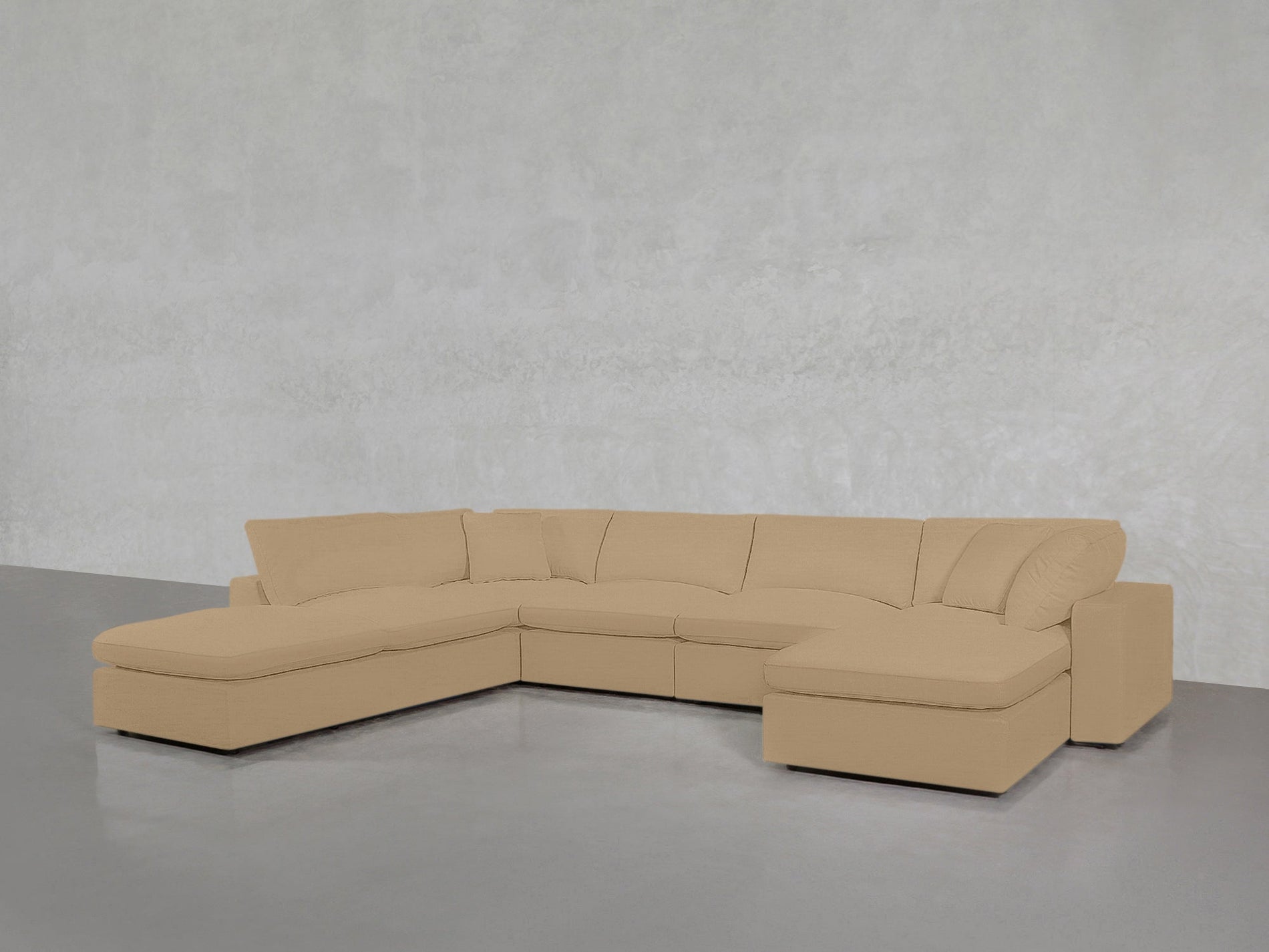 7-Seat Modular Chaise Corner Lounger Sectional - Extra-Deep - 7th Avenue