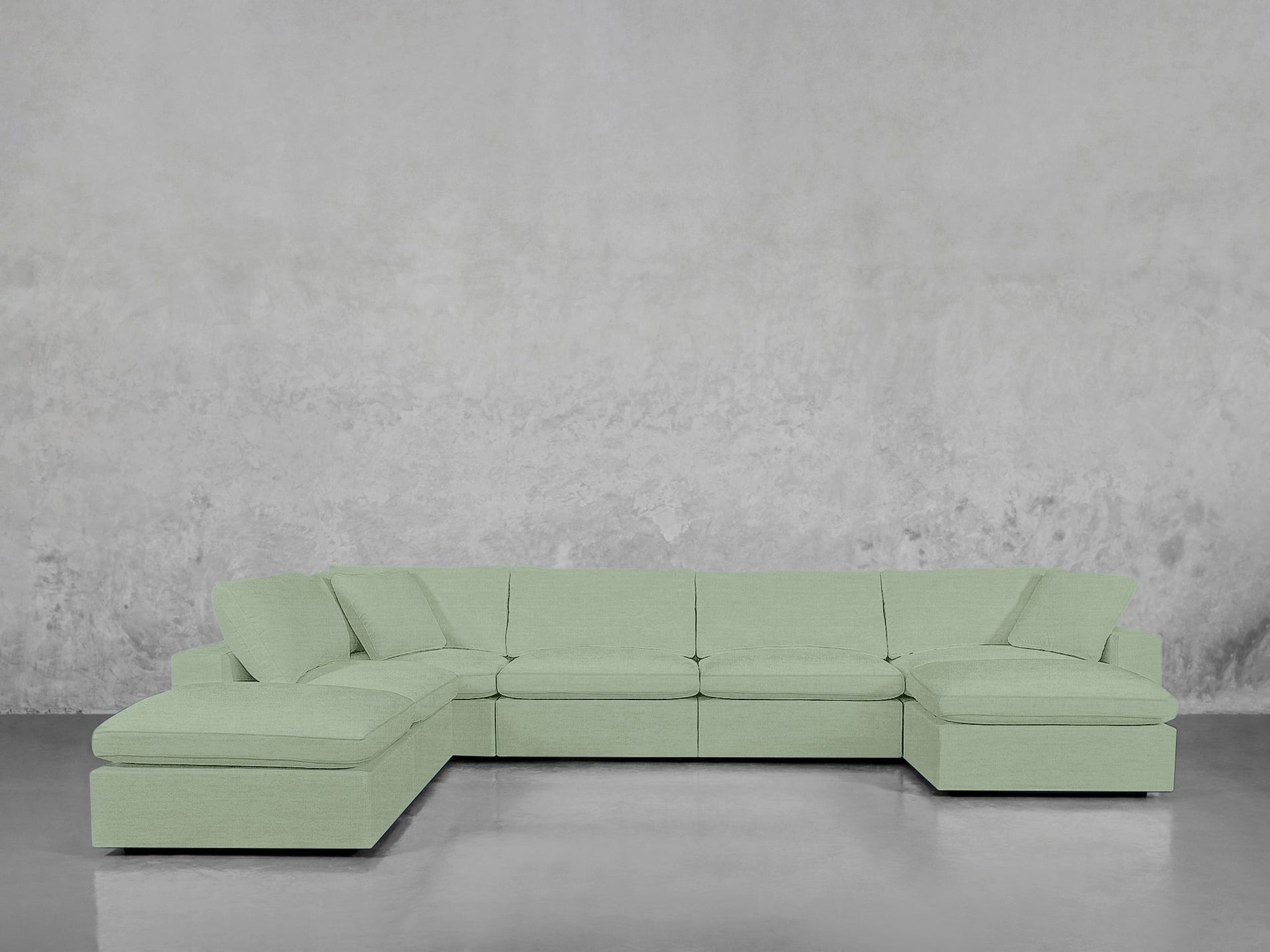 7-Seat Modular Chaise Corner Lounger Sectional - 7th Avenue