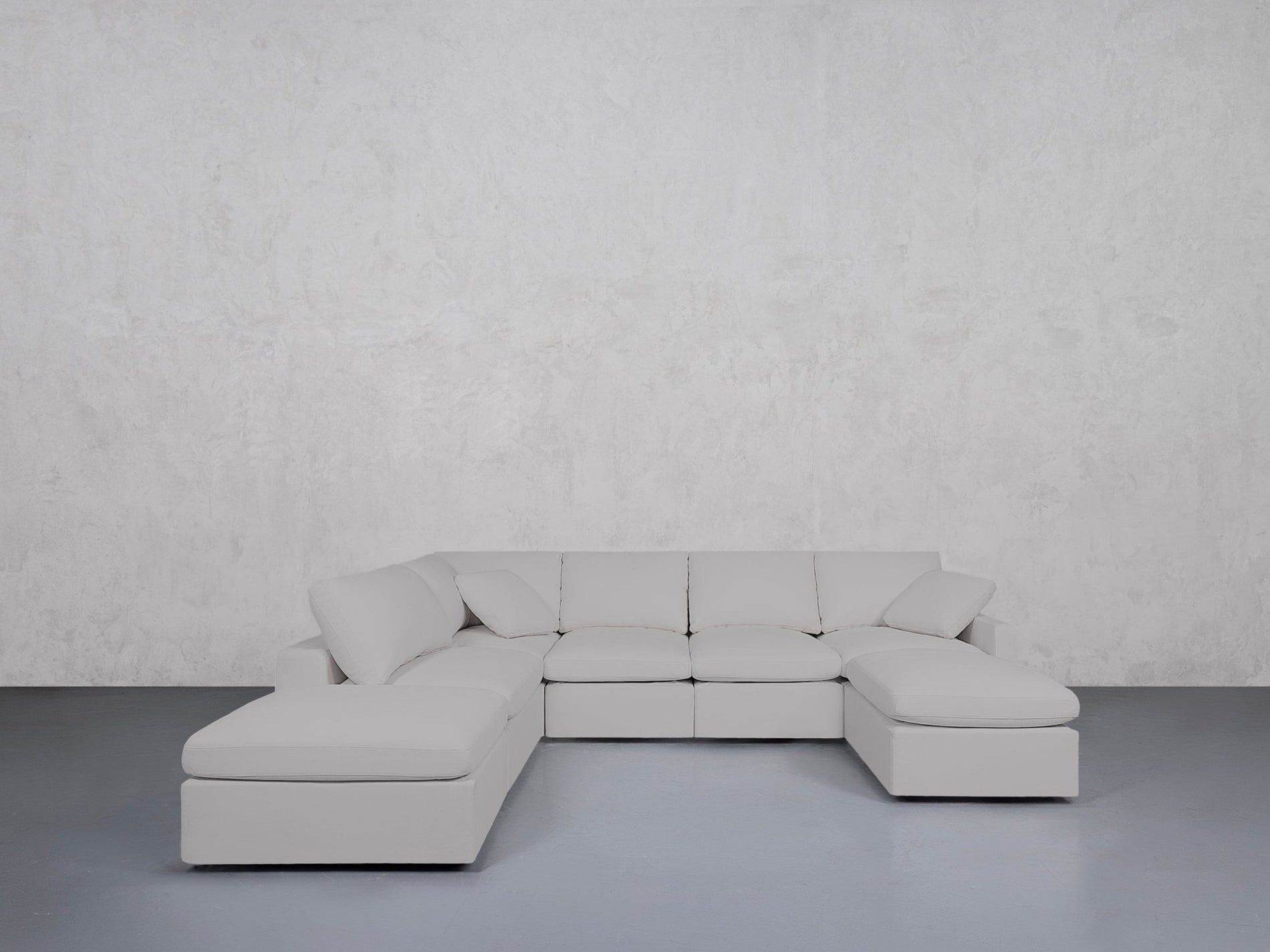 7-Seat Modular Chaise Corner Lounger Sectional (Thin Arm) - 7th Avenue