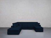 7-Seat Modular Chaise Corner Lounger Sectional (Thin Arm) - 7th Avenue