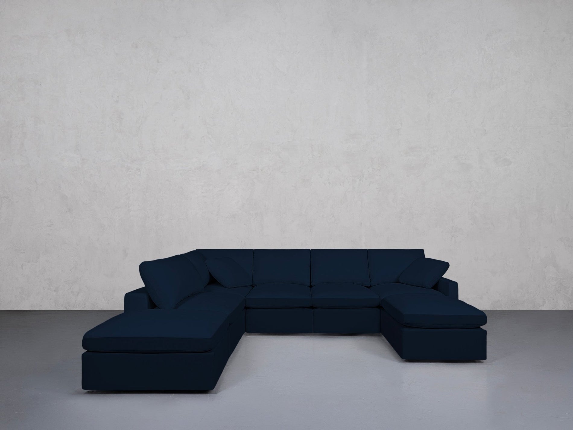 7-Seat Modular Chaise Corner Lounger Sectional (Thin Arm) - 7th Avenue