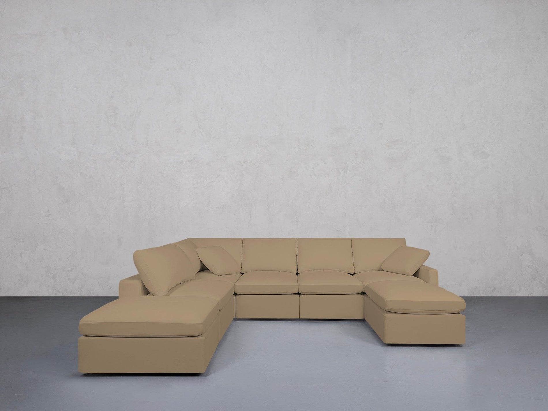 7-Seat Modular Chaise Corner Lounger Sectional (Thin Arm) - 7th Avenue