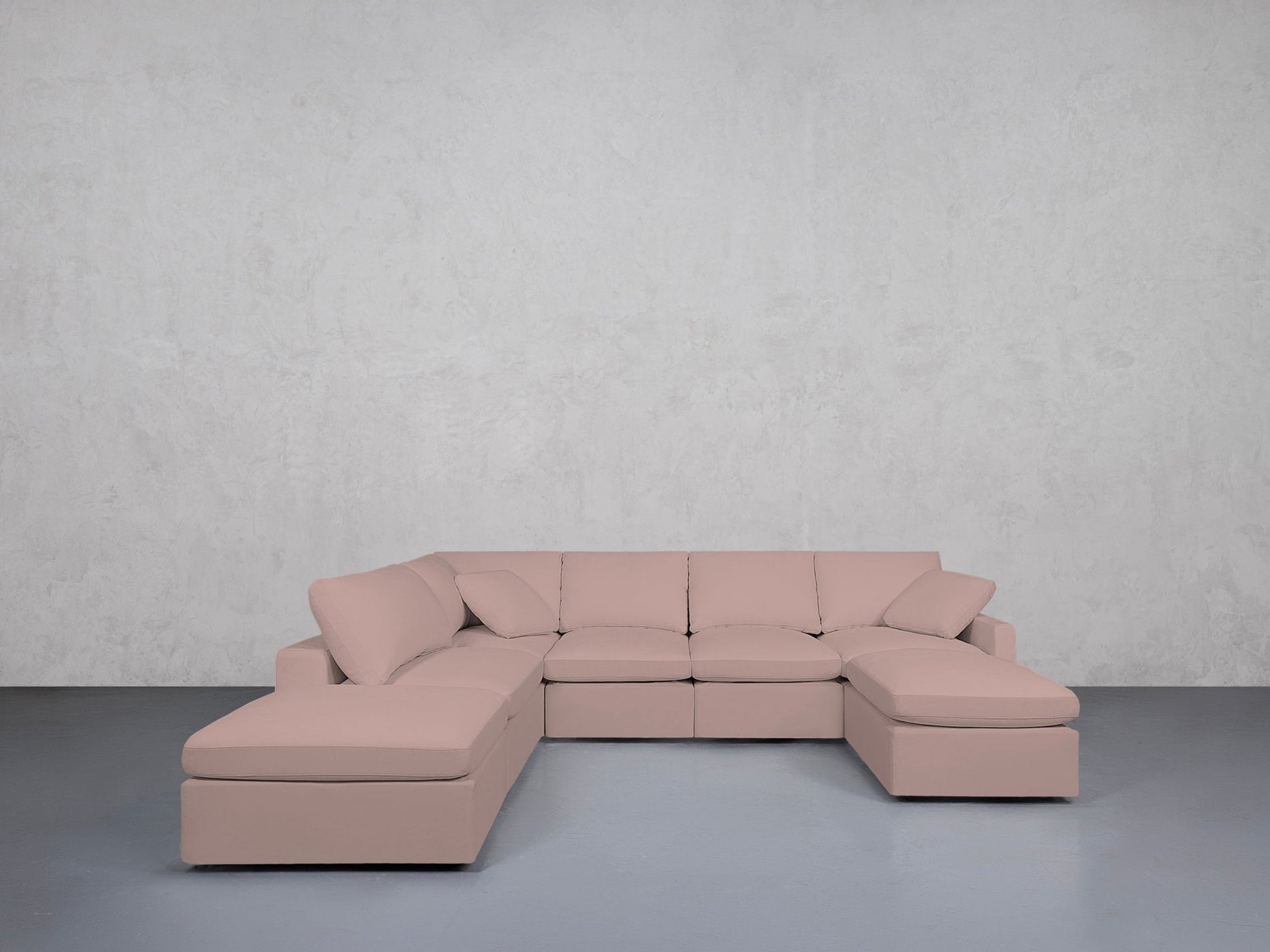 7-Seat Modular Chaise Corner Lounger Sectional (Thin Arm) - 7th Avenue
