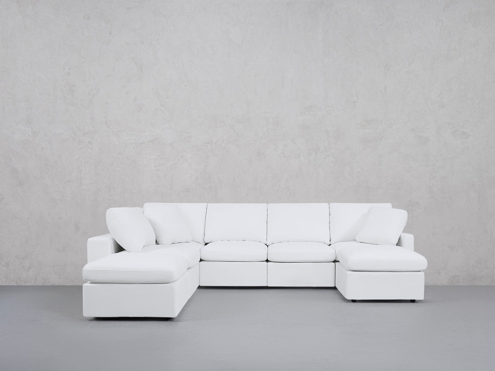 7-Seat Modular Chaise Corner Lounger Sectional (Thin Arm) - 7th Avenue