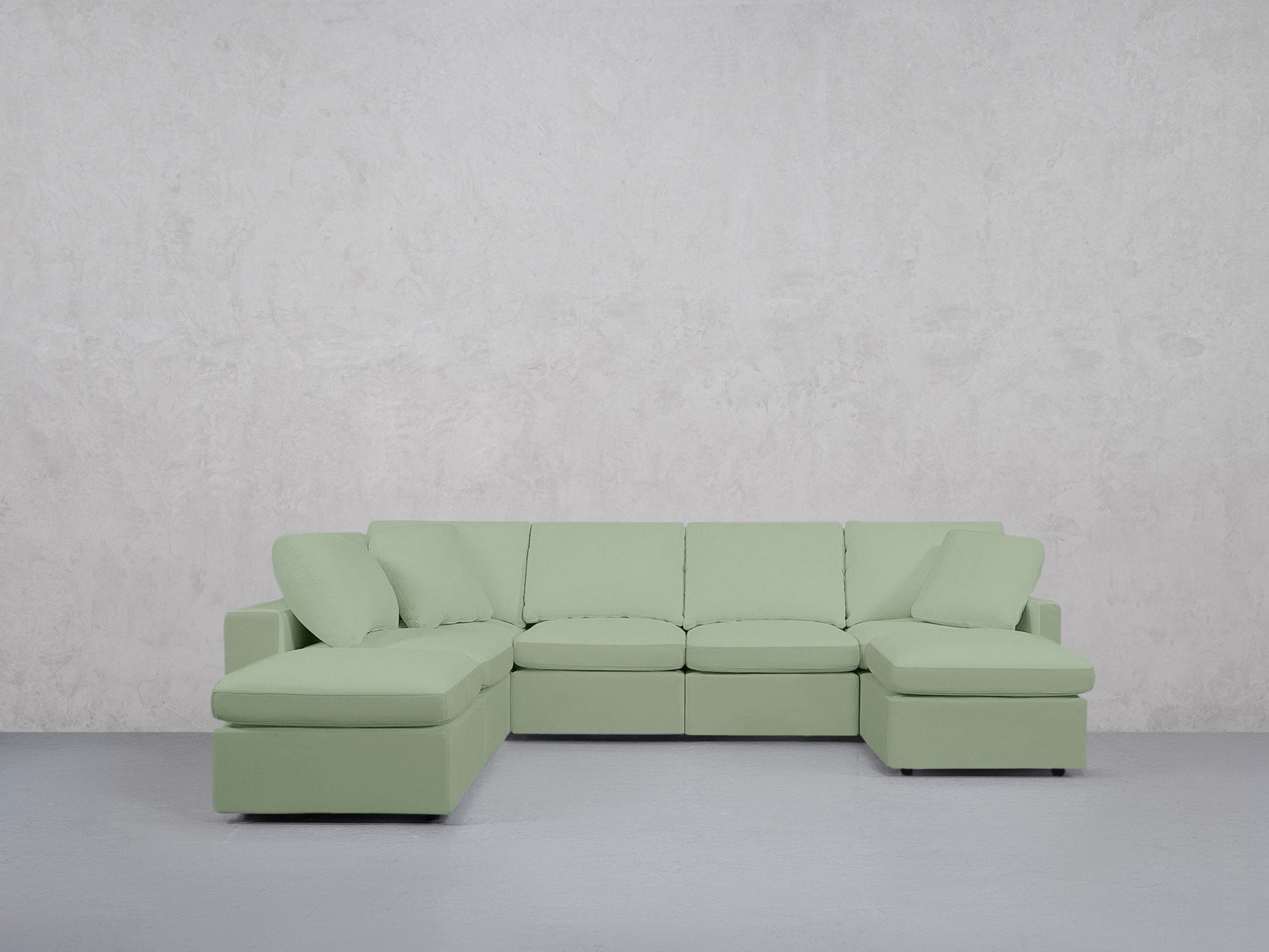 7-Seat Modular Chaise Corner Lounger Sectional (Thin Arm) - 7th Avenue