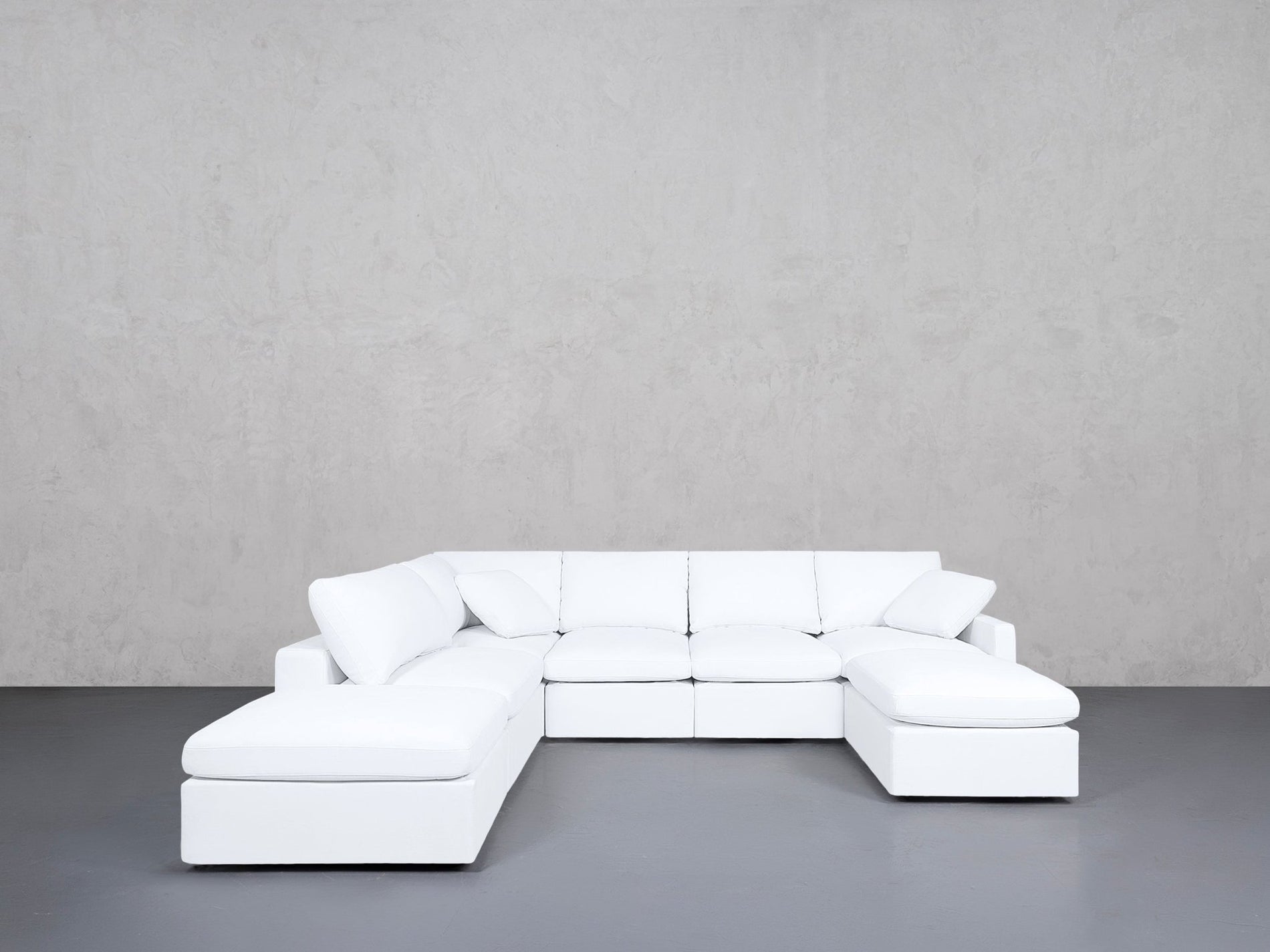 7-Seat Modular Chaise Corner Lounger Sectional (Thin Arm) - 7th Avenue