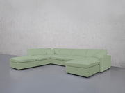 7-Seat Modular Chaise Corner Lounger Sectional (Thin Arm) - 7th Avenue