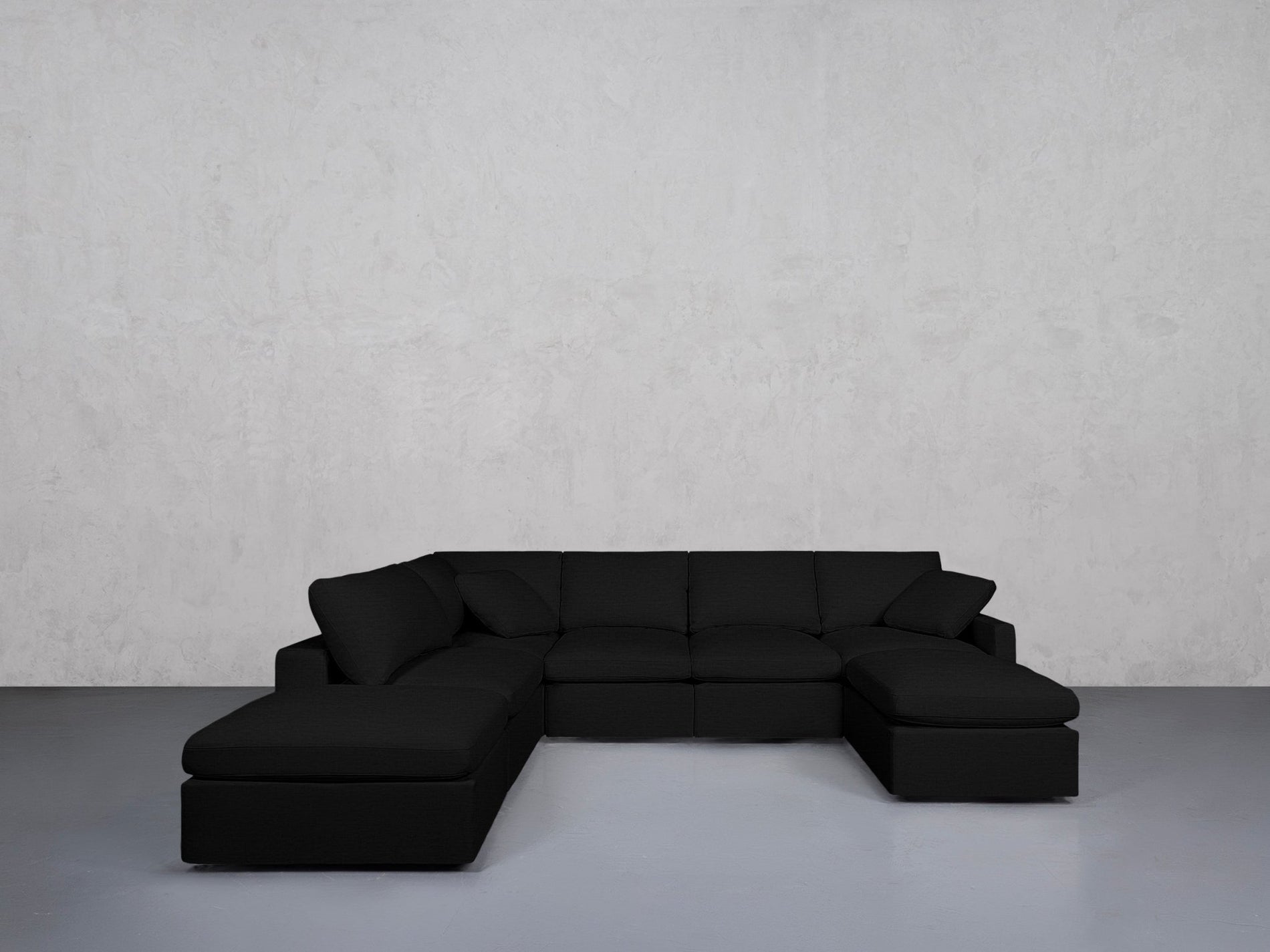 7-Seat Modular Chaise Corner Lounger Sectional (Thin Arm) - 7th Avenue