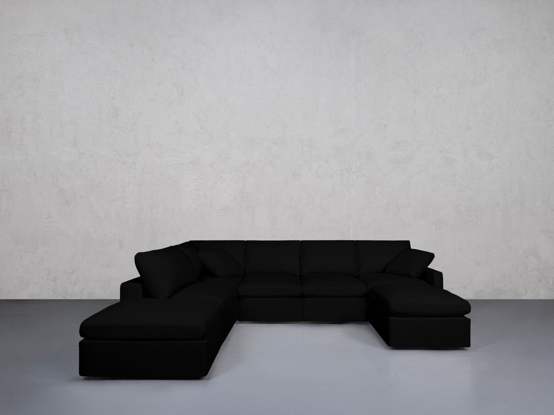 7-Seat Modular Chaise Corner Lounger Sectional (Thin Arm) - 7th Avenue