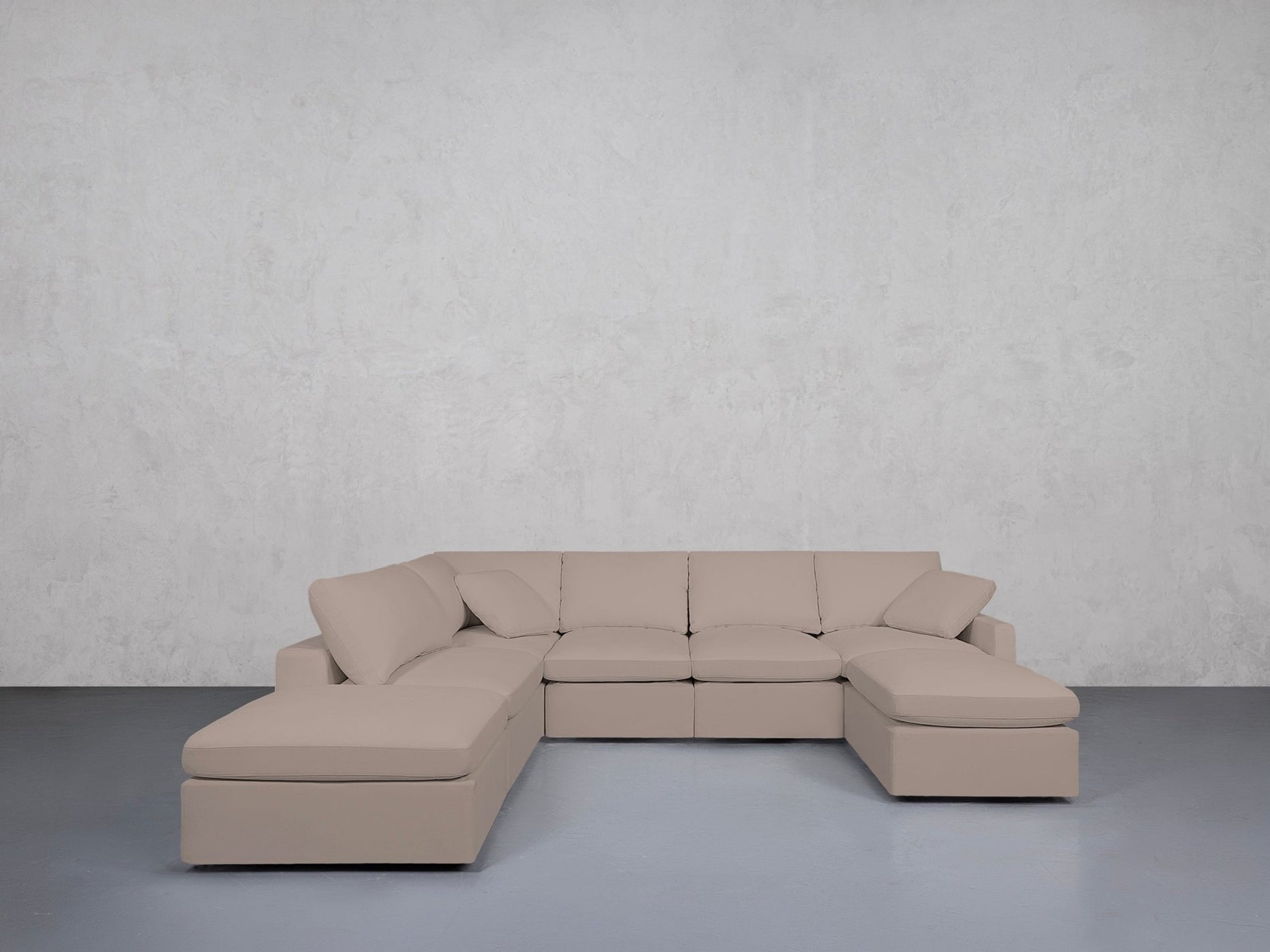 7-Seat Modular Chaise Corner Lounger Sectional (Thin Arm) - 7th Avenue