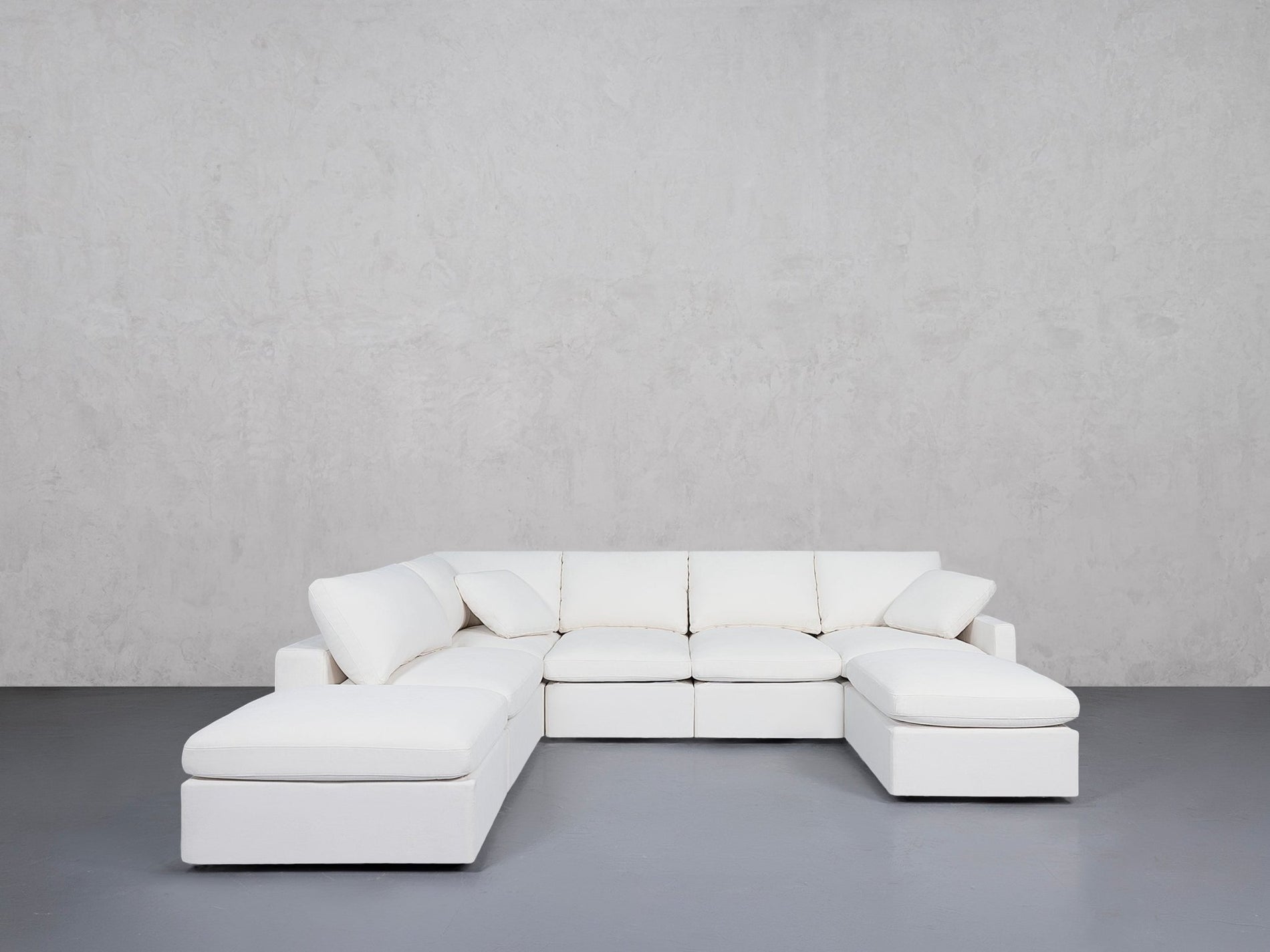 7-Seat Modular Chaise Corner Lounger Sectional (Thin Arm) - 7th Avenue