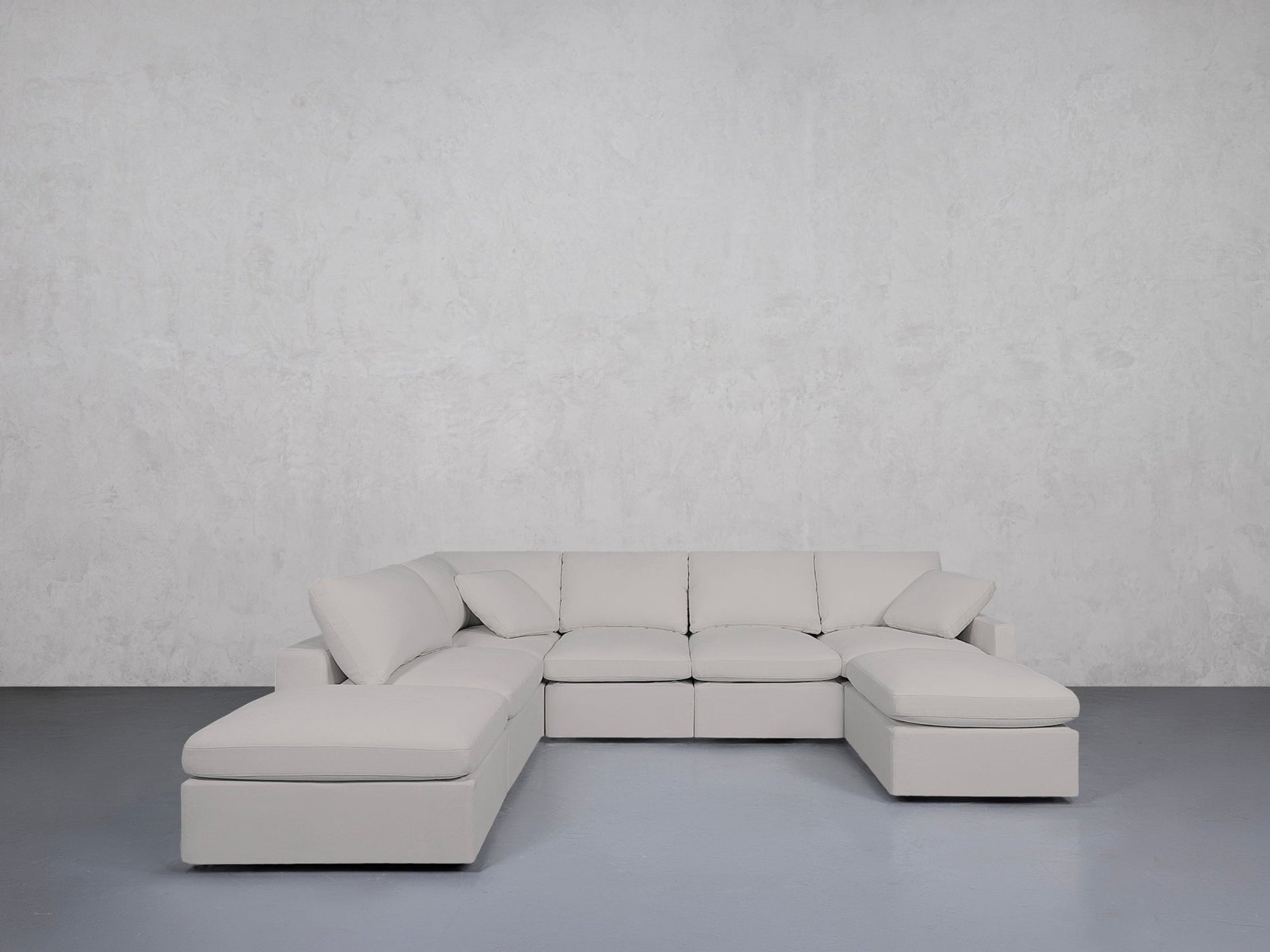 7-Seat Modular Chaise Corner Lounger Sectional (Thin Arm) - 7th Avenue