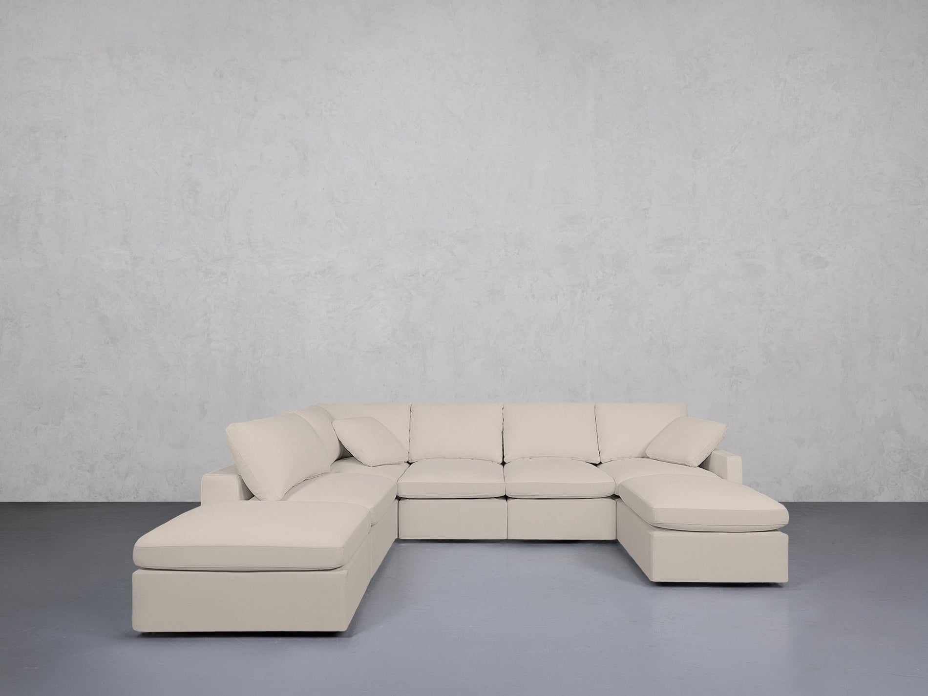 7-Seat Modular Chaise Corner Lounger Sectional (Thin Arm) - 7th Avenue