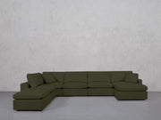 7-Seat Modular Chaise Corner Lounger Sectional (Thin Arm) - 7th Avenue