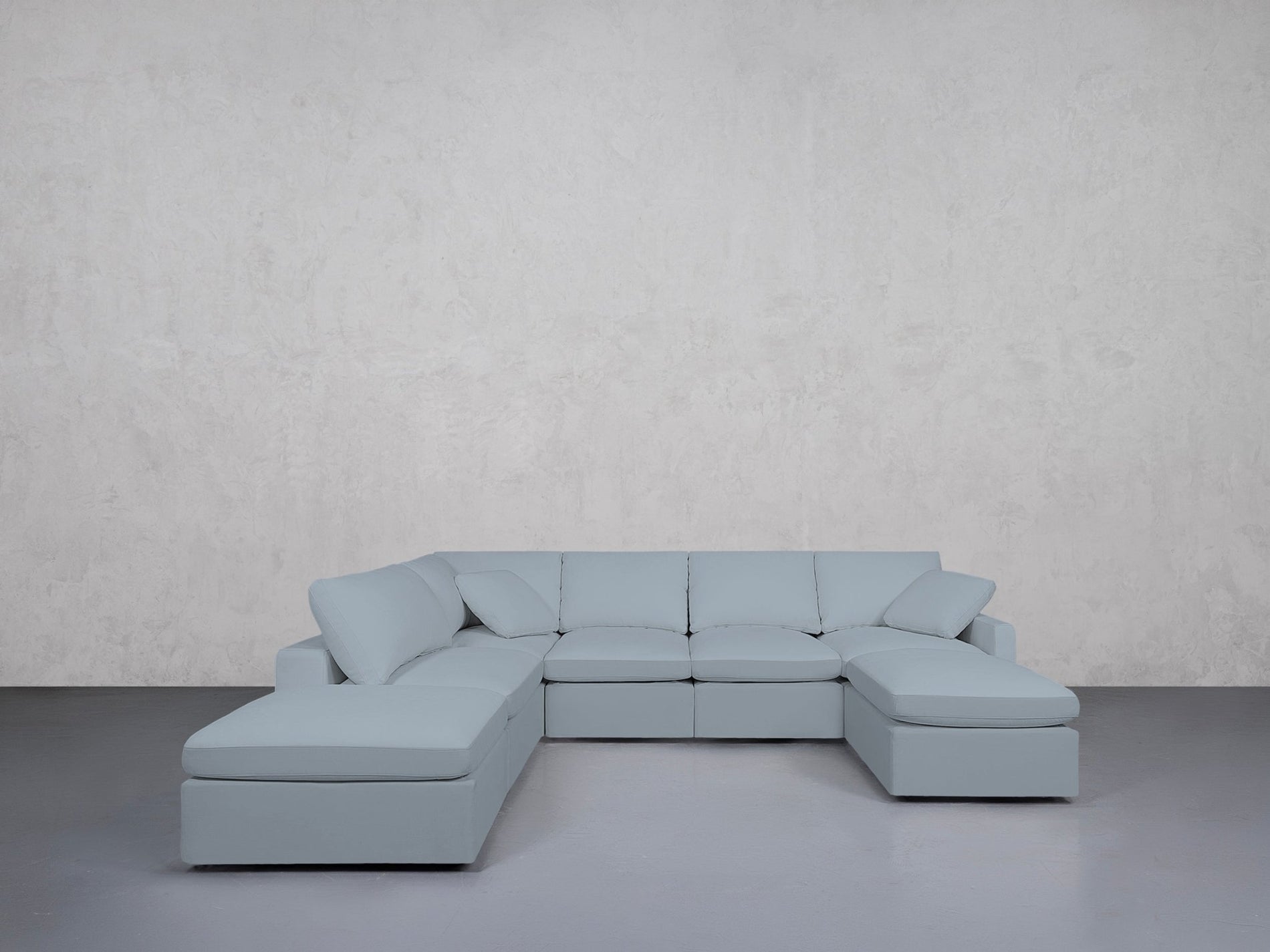 7-Seat Modular Chaise Corner Lounger Sectional (Thin Arm) - 7th Avenue