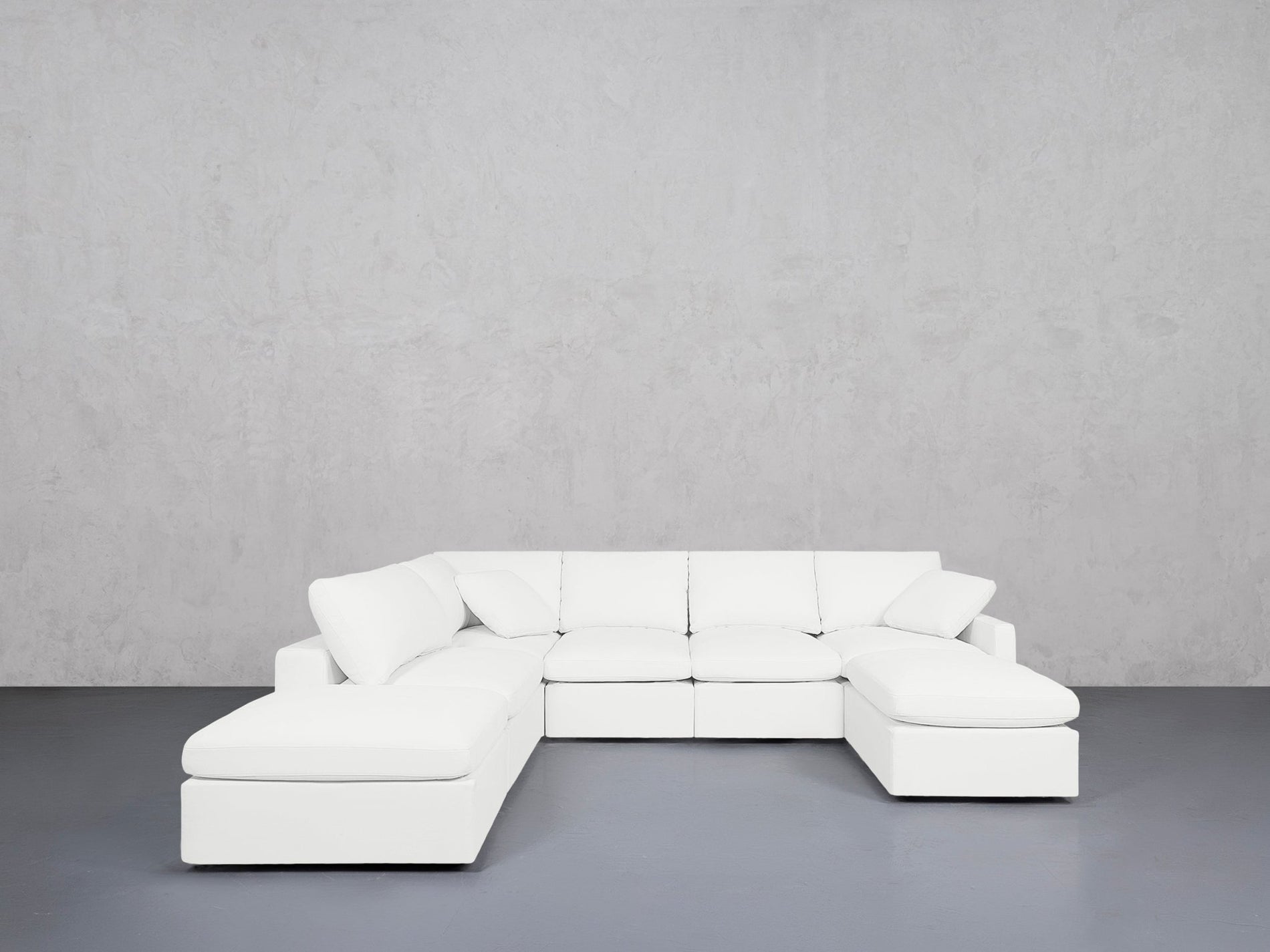 7-Seat Modular Chaise Corner Lounger Sectional (Thin Arm) - 7th Avenue