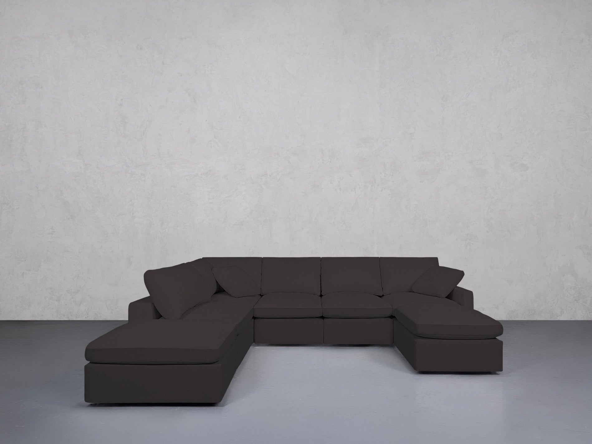 7-Seat Modular Chaise Corner Lounger Sectional (Thin Arm) - 7th Avenue