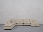 7-Seat Modular Chaise Corner Lounger Sectional (Thin Arm) - 7th Avenue