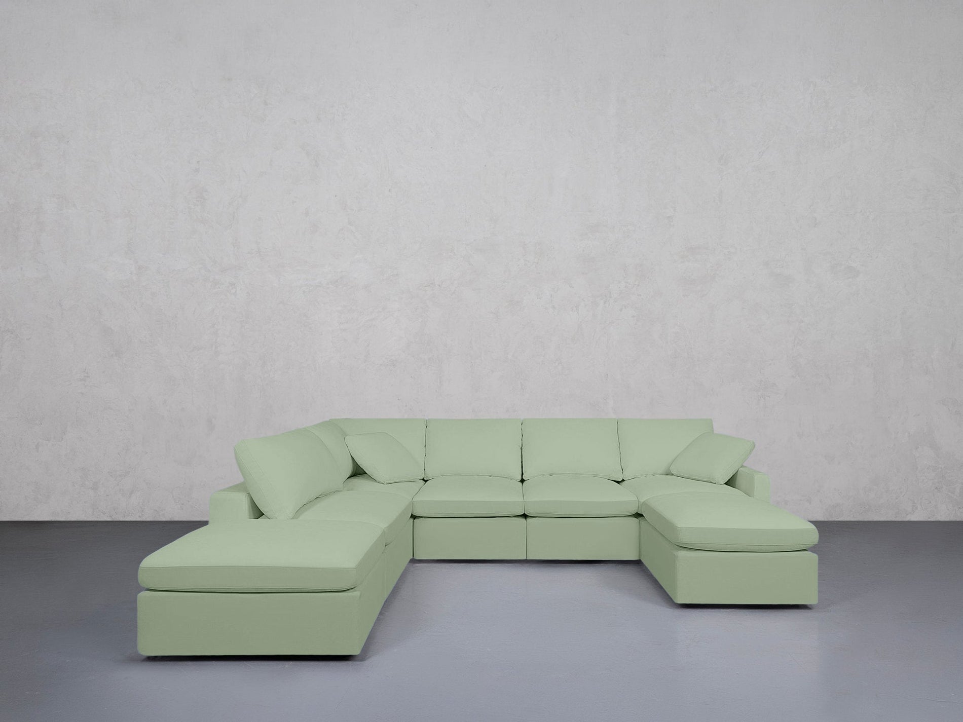 7-Seat Modular Chaise Corner Lounger Sectional (Thin Arm) - 7th Avenue