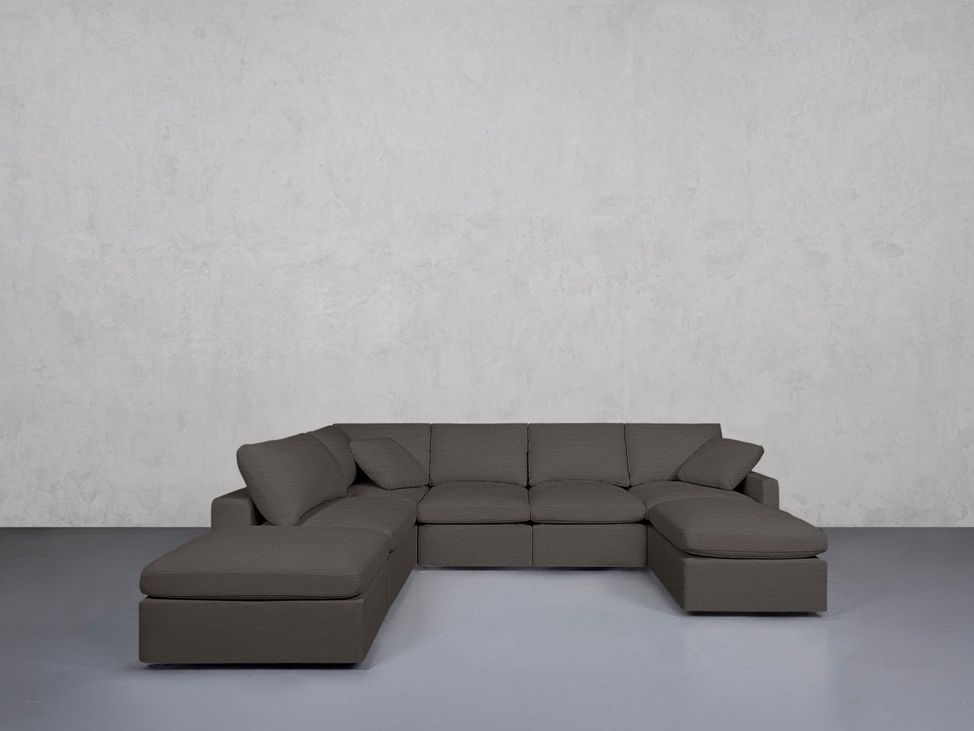 7-Seat Modular Chaise Corner Lounger Sectional (Thin Arm) - 7th Avenue