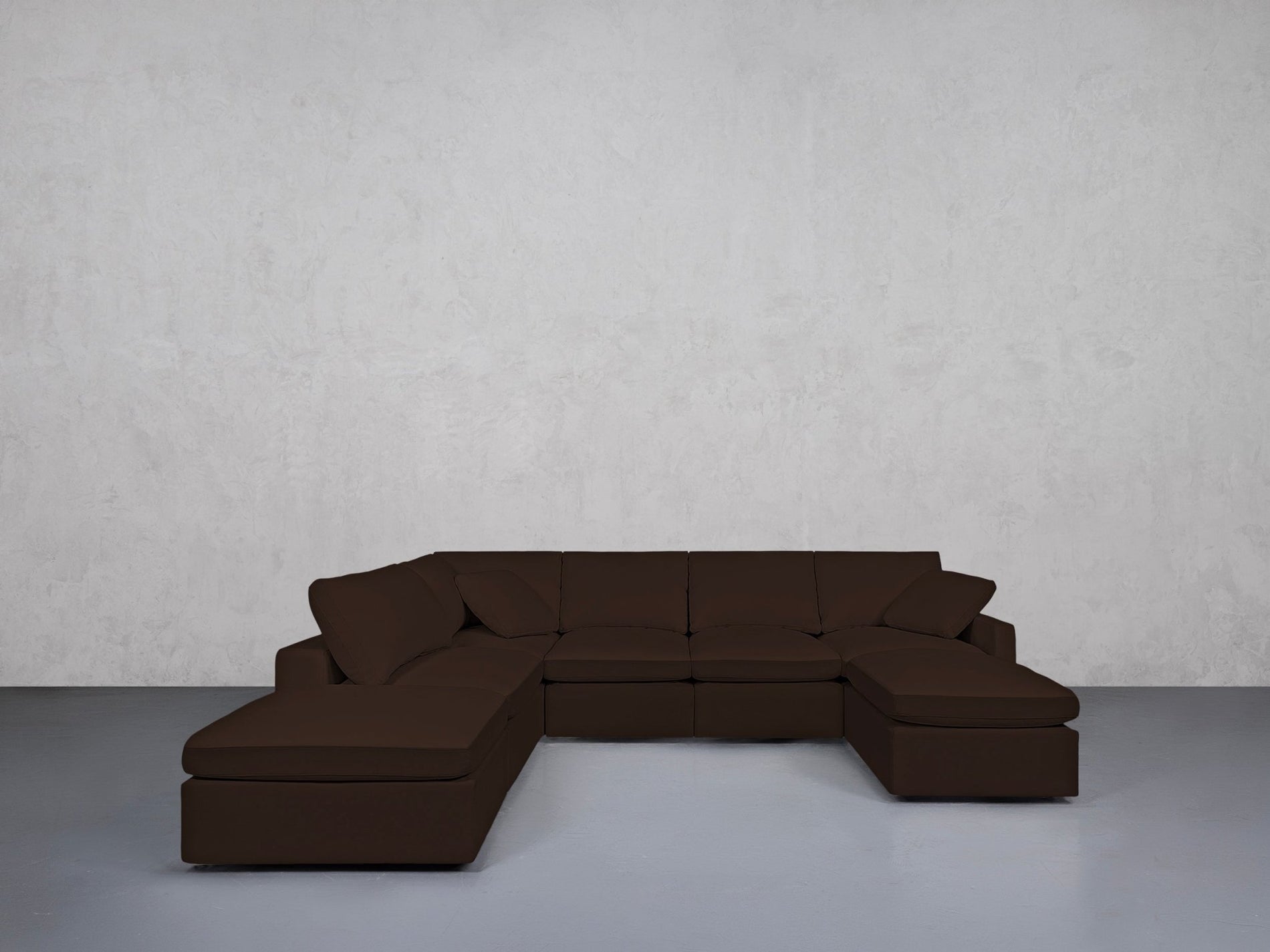 7-Seat Modular Chaise Corner Lounger Sectional (Thin Arm) - 7th Avenue