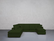 7-Seat Modular Chaise Corner Lounger Sectional (Thin Arm) - 7th Avenue