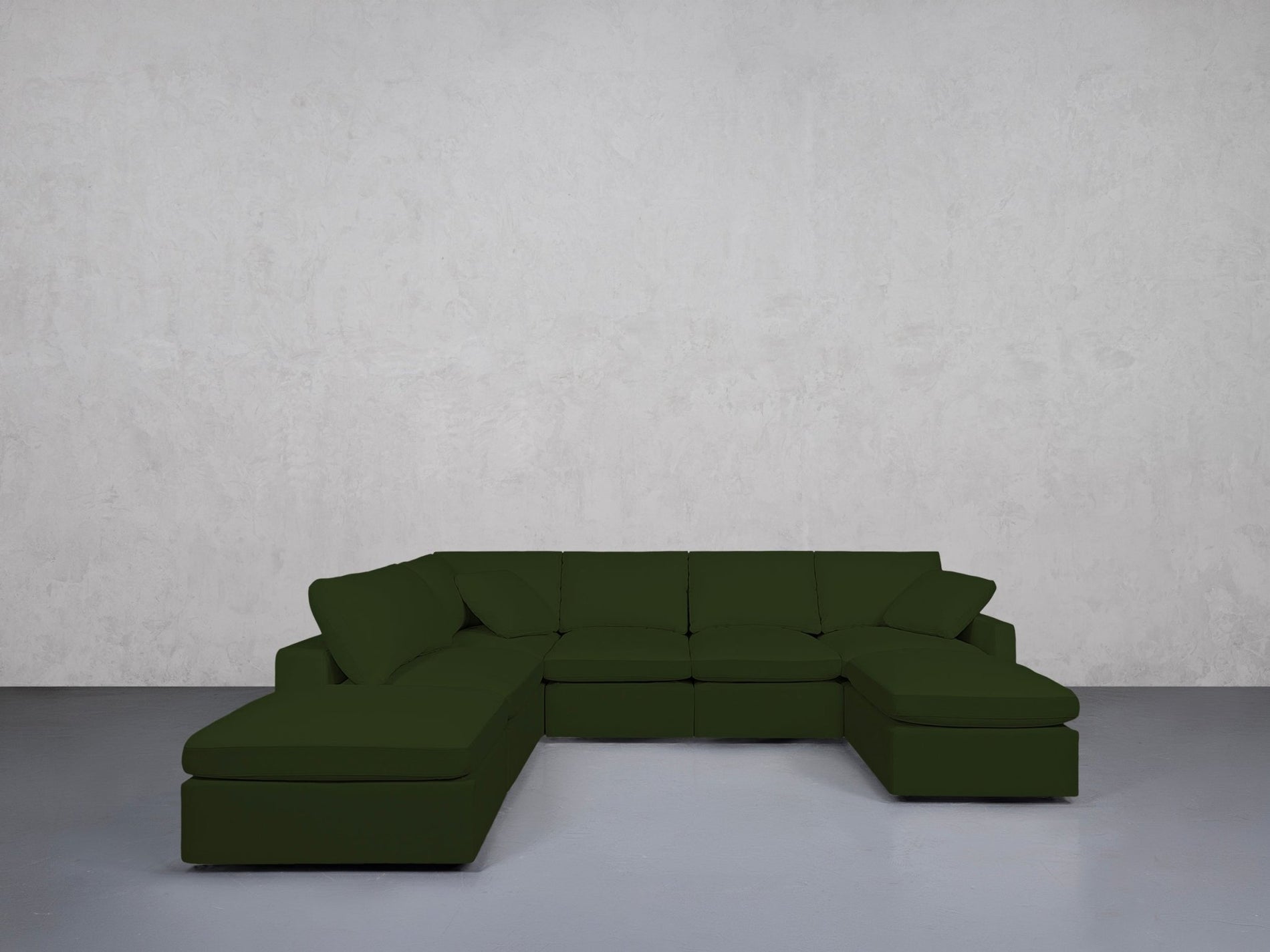 7-Seat Modular Chaise Corner Lounger Sectional (Thin Arm) - 7th Avenue