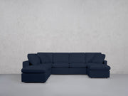 7-Seat Modular Chaise Corner Lounger Sectional (Thin Arm) - 7th Avenue