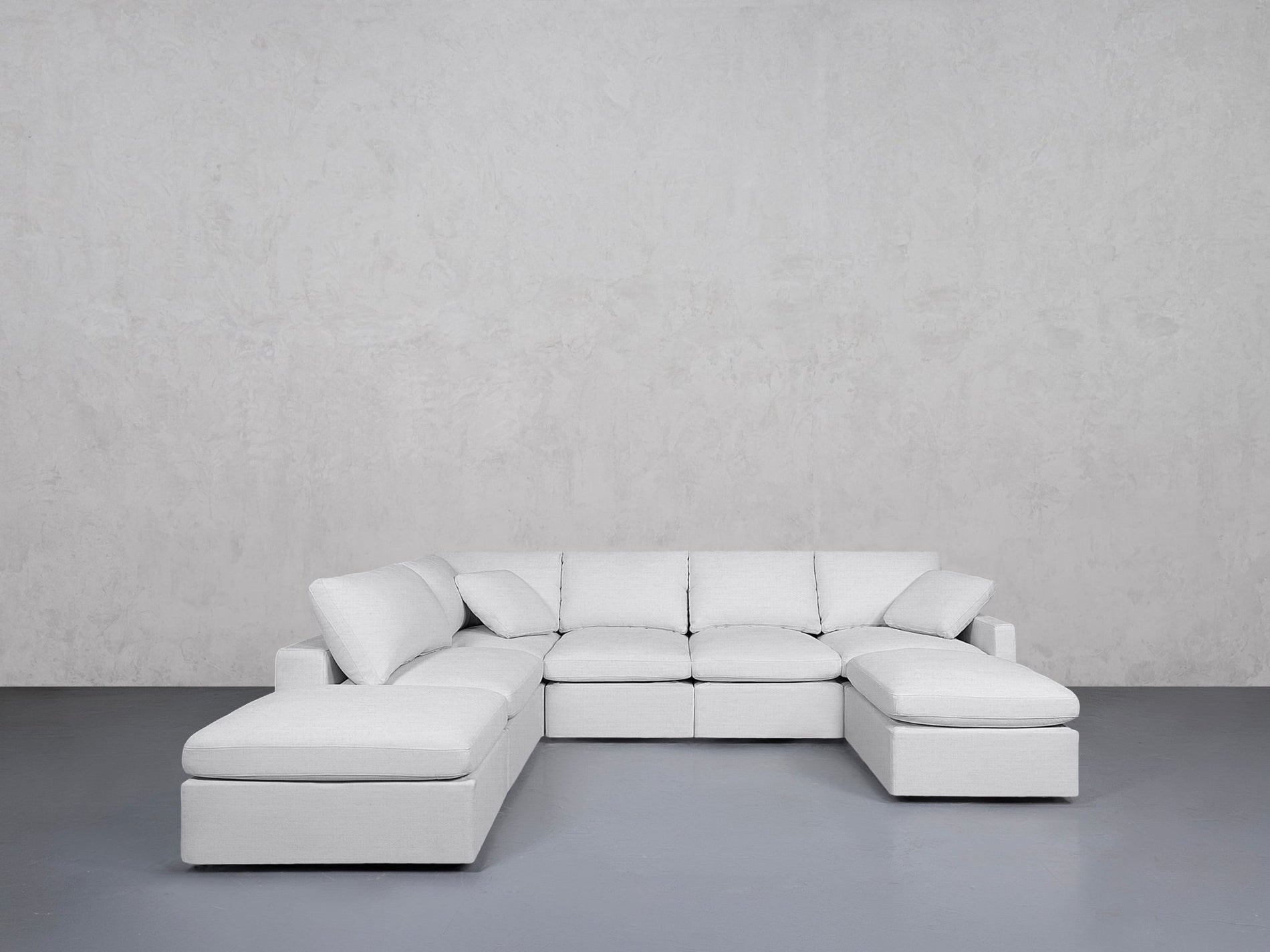 7-Seat Modular Chaise Corner Lounger Sectional (Thin Arm) - 7th Avenue