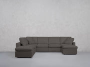 7-Seat Modular Chaise Corner Lounger Sectional (Thin Arms) - 7th Avenue
