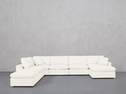 7-Seat Modular Chaise Corner Lounger Sectional (Thin Arms) - 7th Avenue