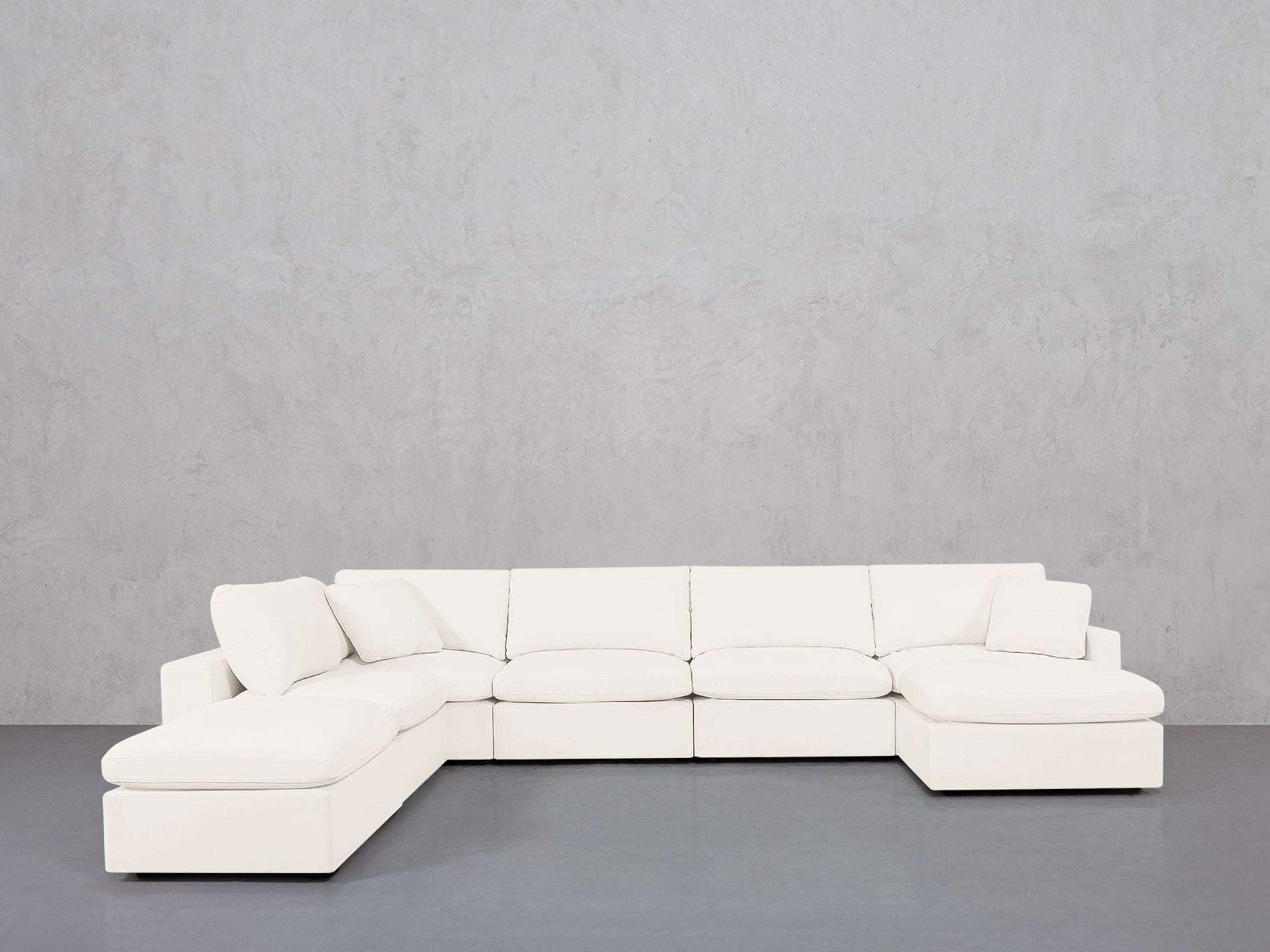 7-Seat Modular Chaise Corner Lounger Sectional (Thin Arms) - 7th Avenue