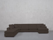 7-Seat Modular Chaise Corner Lounger Sectional (Thin Arms) - 7th Avenue