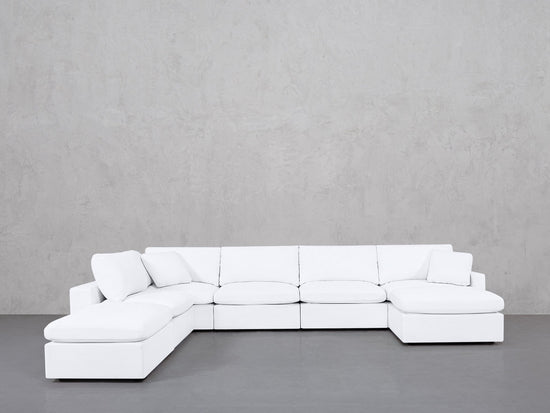 7-Seat Modular Chaise Corner Lounger Sectional (Thin Arms) - 7th Avenue