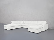 7-Seat Modular Chaise Corner Lounger Sectional (Thin Arms) - 7th Avenue