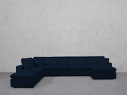 7-Seat Modular Chaise Corner Lounger Sectional (Thin Arms) - 7th Avenue