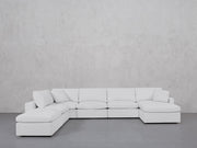 7-Seat Modular Chaise Corner Lounger Sectional (Thin Arms) - 7th Avenue