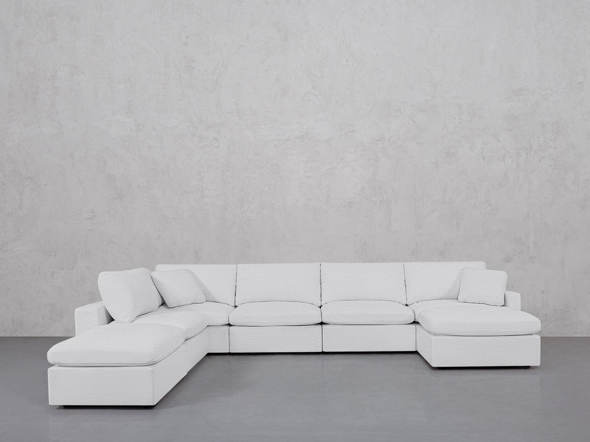 7-Seat Modular Chaise Corner Lounger Sectional (Thin Arms) - 7th Avenue