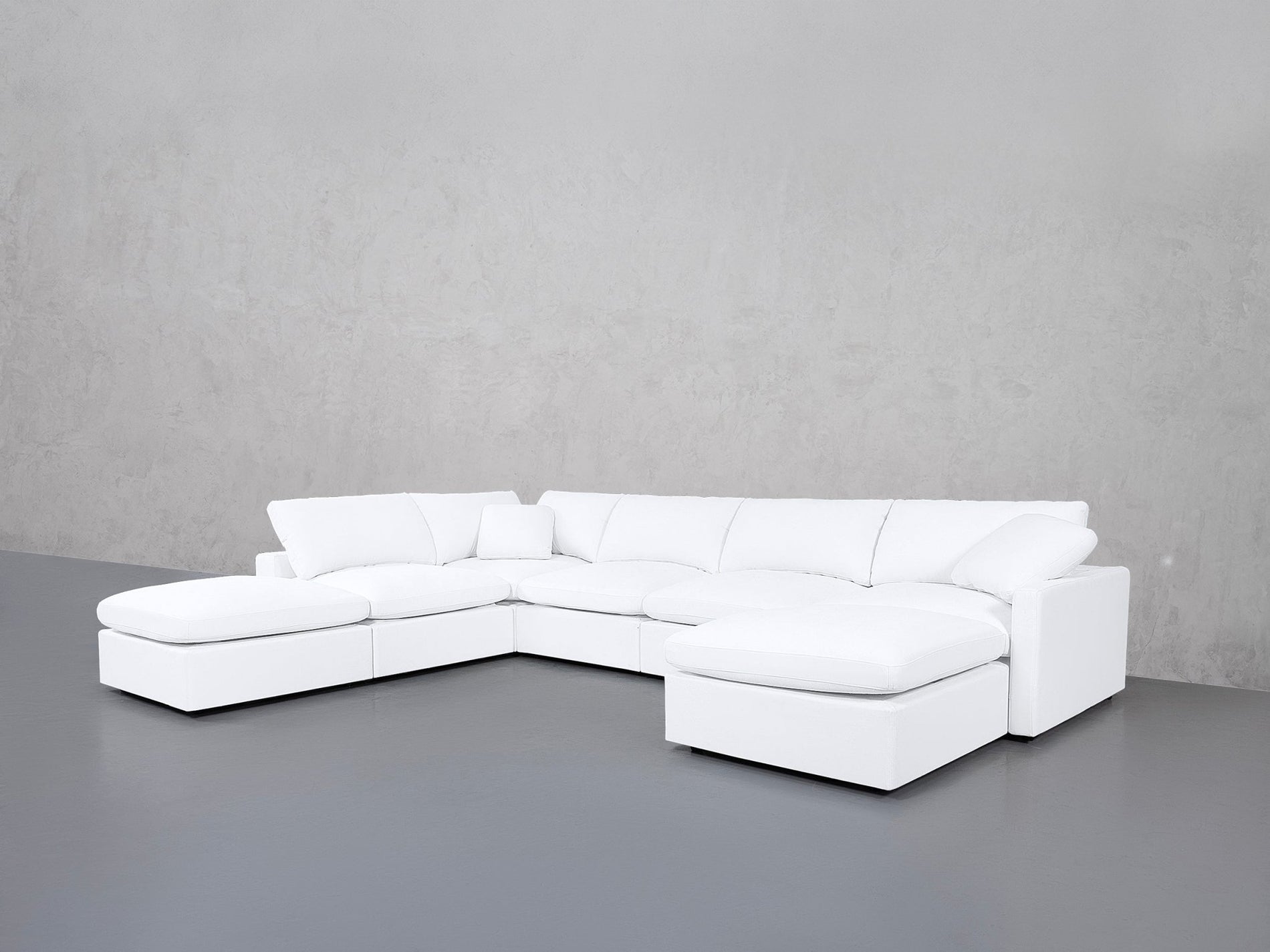 7-Seat Modular Chaise Corner Lounger Sectional (Thin Arms) - 7th Avenue