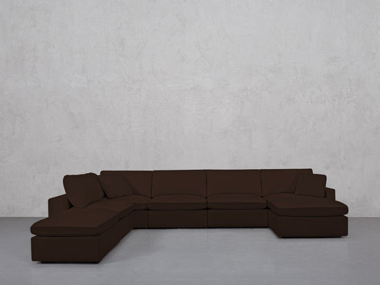 7-Seat Modular Chaise Corner Lounger Sectional (Thin Arms) - 7th Avenue