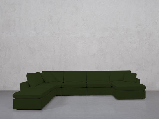 7-Seat Modular Chaise Corner Lounger Sectional (Thin Arms) - 7th Avenue