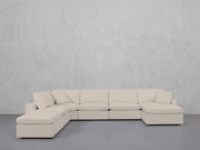 7-Seat Modular Chaise Corner Lounger Sectional (Thin Arms) - 7th Avenue