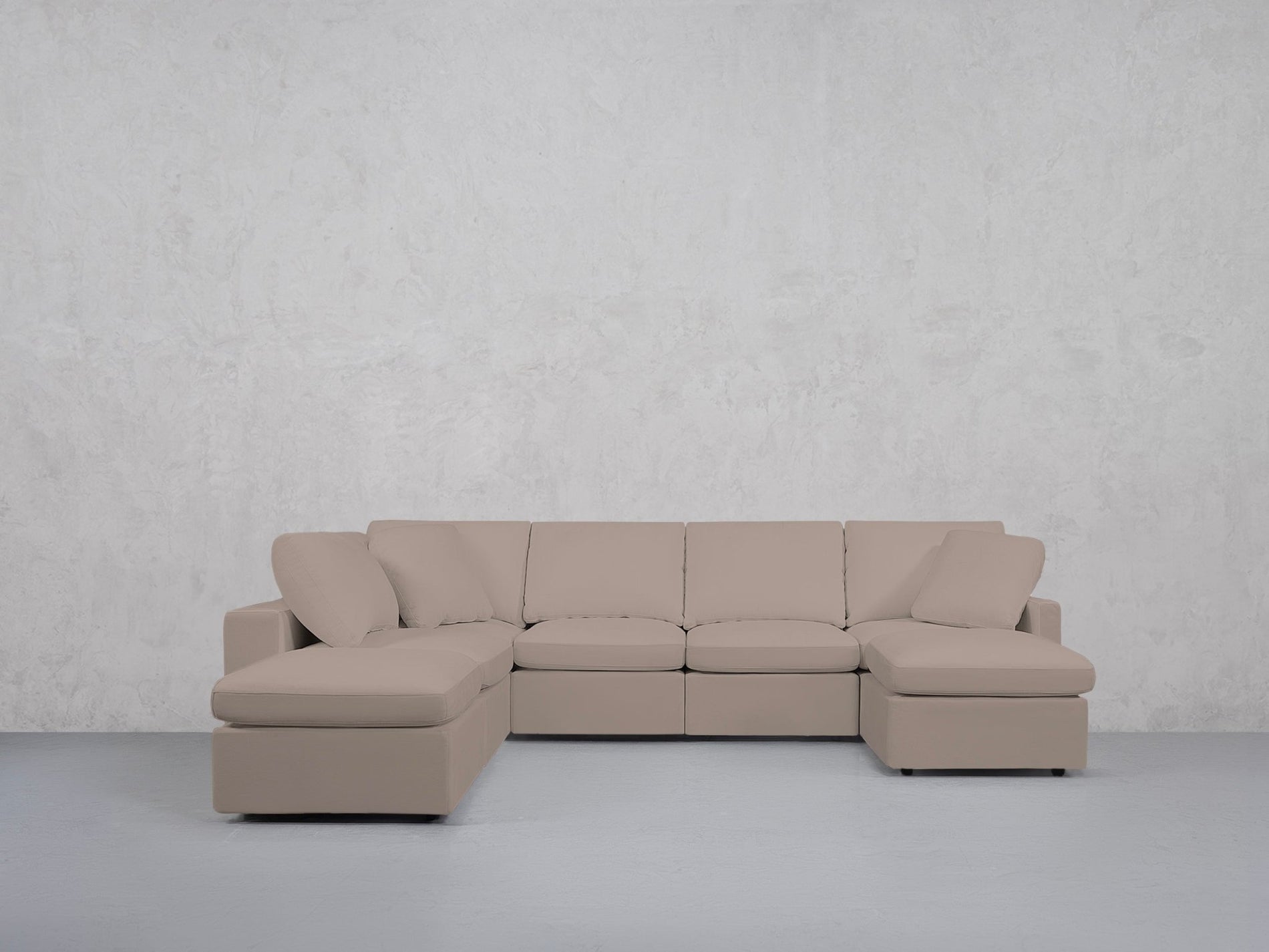 7-Seat Modular Chaise Corner Lounger Sectional (Thin Arms) - 7th Avenue