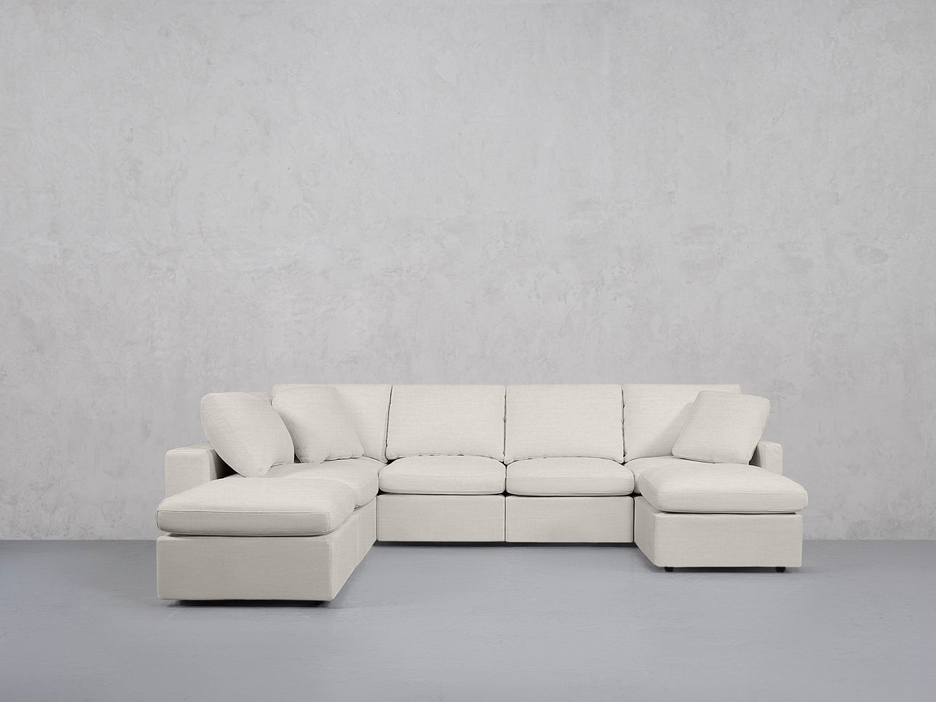 7-Seat Modular Chaise Corner Lounger Sectional (Thin Arms) - 7th Avenue